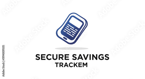 Modern Secure Savings Trackem Logo Design for Financial Security.