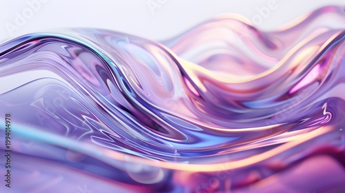An abstract close up of swirling iridescent liquid forms with vibrant pastel colors creating a fluid and dynamic composition high quality