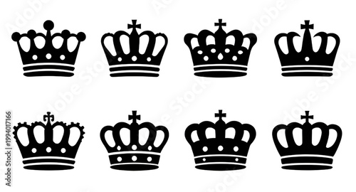 crown, royal, king, queen, silhouette, black, icon, symbol, luxury, regal, monarchy, jewel, emblem, prestige, authority, design, elegant