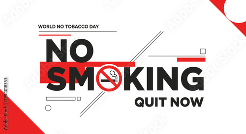 World No-Tobacco Day Promoting a Smoke-Free Future and Encouraging Quitting with a Bold Awareness Campaign Graphic for Better Health