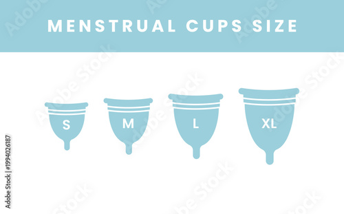 Sanitary Pad Shape Variations Silhouette Icon Set. Menstrual Pad Design Variants Collection