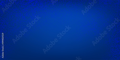Blue glowing hexagon texture. Abstract neon hexagonal grid wallpaper. Navy honeycomb pattern backdrop. Vector modern technology, business, science, healthcare, medicine, presentation design background