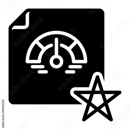 Score icon, glyph icon style