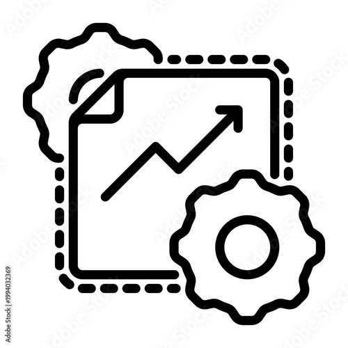 Performance icon, line icon style