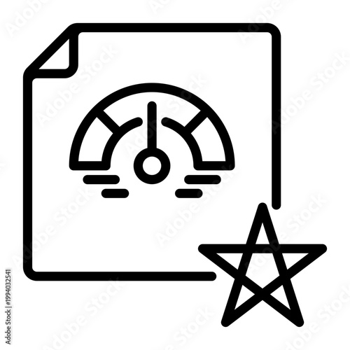 Score icon, line icon style