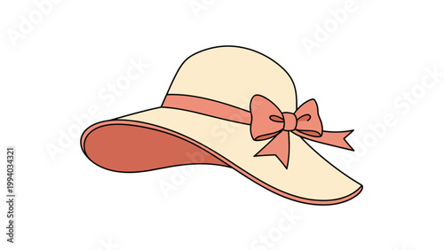 Elegant women's sun hat with a decorative bow, perfect for summer fashion and outdoor protection.