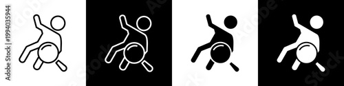 crime scene black and white icon design concept