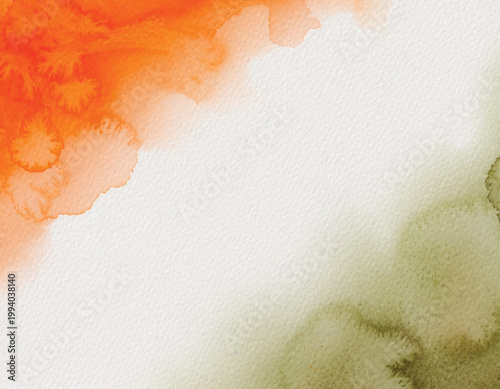 Abstract watercolor paint splattering on textured paper surface india independence day republic day banner vector file.