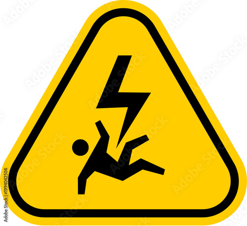 Foto Electric Shock Warning Icon