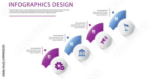 Modern infographics feature a step-by-step approach and creative designs with color gradients.
