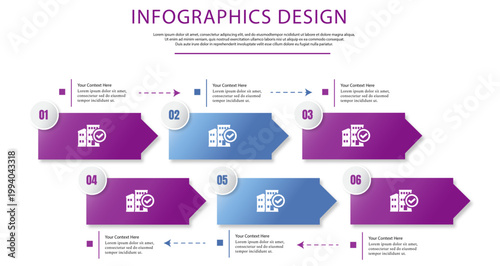 Modern infographics feature a step-by-step approach and creative designs with color gradients.