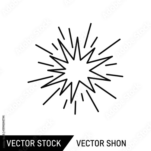 Explosion Icon Vector Graphic Design.