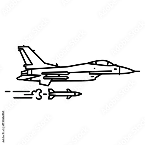 Fighter Jet with Missile Launching 1.