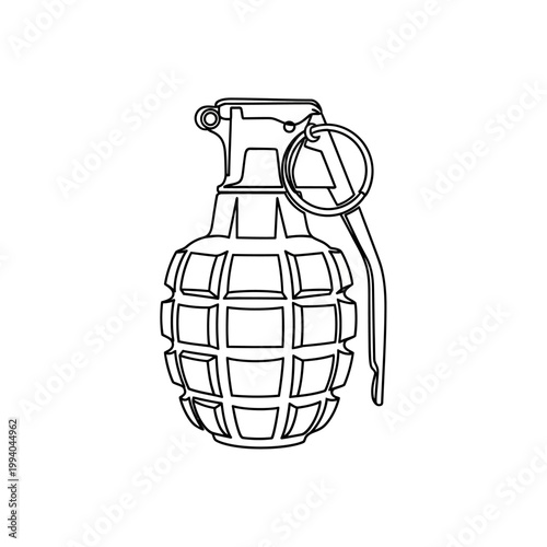Hand Grenade Military Explosive Device 1.
