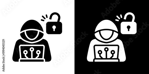 Cyber Attack Icon Set Multiple Style Collection