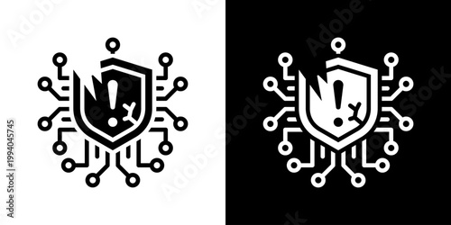 Vulnerability Icon Set Multiple Style Collection