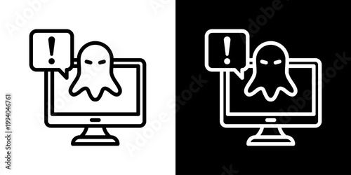 Ghost Icon Set Multiple Style Collection