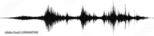 Audio waveform for music track timeline