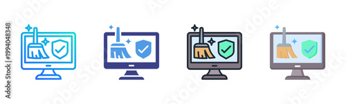 Clean Icon Set Multiple Style Collection