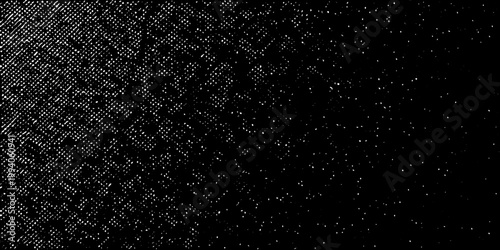 Abstract black and white texture resembling scattered particles or grainy noise