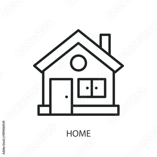 Home thin line vector icons
