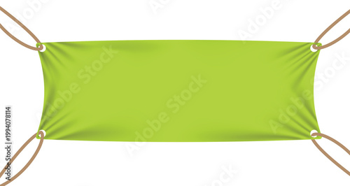 textile banners with sale text suspended