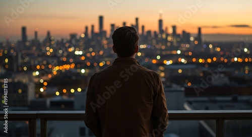 City Lights, Silent Dreams: A Golden Hour View