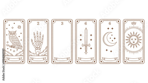 Set of six colorful rectangular containers with numerical and alphabetic labels for organization or storage Vector