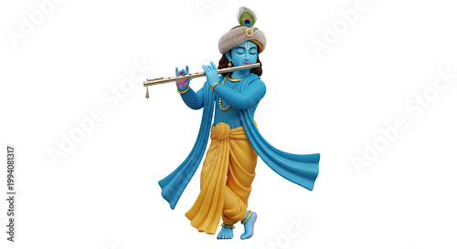 Lord Krishna Playing Flute