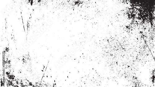 Vintage black grunge background with rough surface detail Dark textured overlay with worn grunge pattern