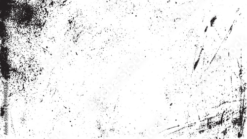 Old grunge black texture with dark weathered overlay Abstract black distressed texture with mild grain effect