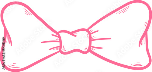 Small Ribbon Bow Minimal Cute Clipart