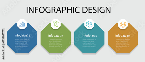 Business process infographic template. Thin line design with numbers 4 options or steps.canbe  used for workflow layout, business presentation and banner information  . 