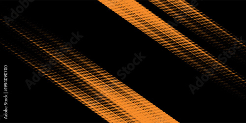 orange black brush Car sticker wrap pattern banner abstract sporty lines black orange color combination grunge brush modern pattern racing motorsport vector design.