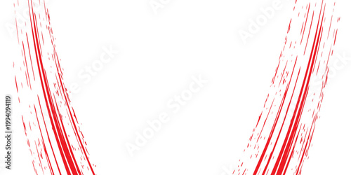 Red white brush stroke pattern car sticker abstract banner sporty lines red white color combination brush stroke pattern grunge motorsport racing design, Eps 10.