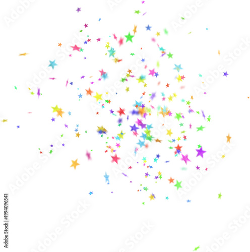 Tableau sur toile confetti on white background