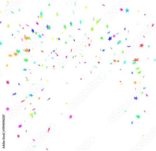 confetti on white background