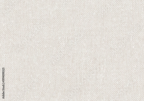 エレガントな布目風キャンバステクスチャ背景　生成り色のファブリック素材