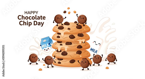 Chocolate chip cookies sweet treat.