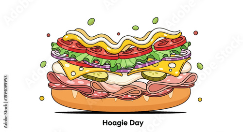 Delicious sandwich with various toppings inside.