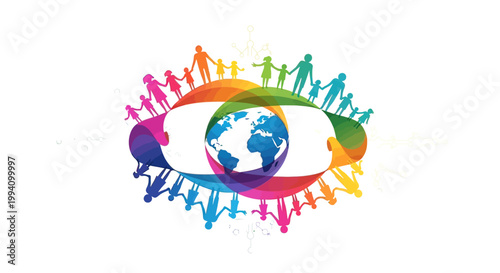 Diverse people around the globe united.