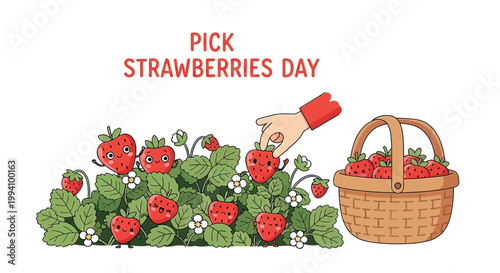 Fresh strawberries in a basket 1.