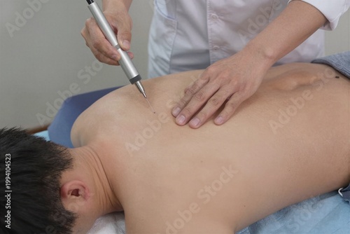 young woman having a massage