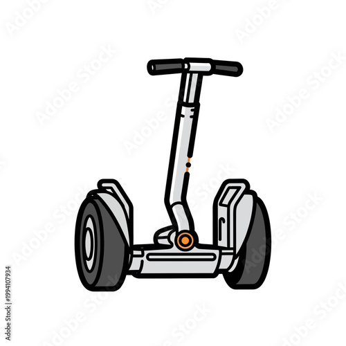 Modern Electric Segway Scooter Vehicle.