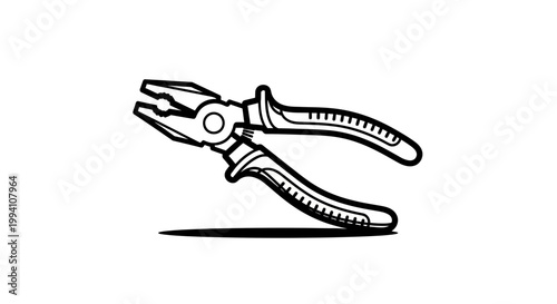 Pliers tool for gripping objects tightly 1.