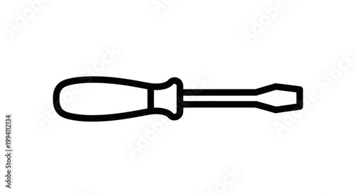 Screwdriver Tool with Handle and Blade.