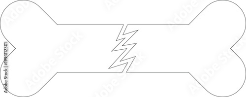 Dog bone icons. Vector illustration