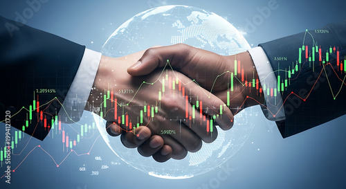 Generative AI depiction of a professional handshake Depiction Of A Professional Handshake