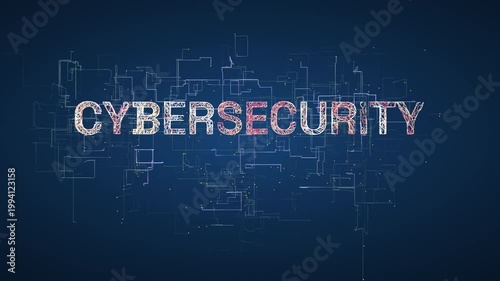 Cybersecurity Network Infrastructure Data Background