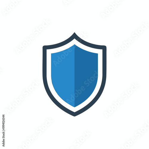 Free Download Minimalist blue shield icon for cybersecurity and protection concepts. - GFXLoad